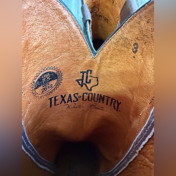 Texas Country Western Boot Grisly Cafe Rodeo Toe E50 Size 7.5 LNC - Picture 6 of 8